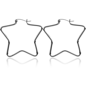 SURGICAL STEEL WIRE HOOP EARRINGS