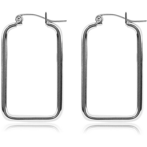 SURGICAL STEEL WIRE HOOP EARRINGS