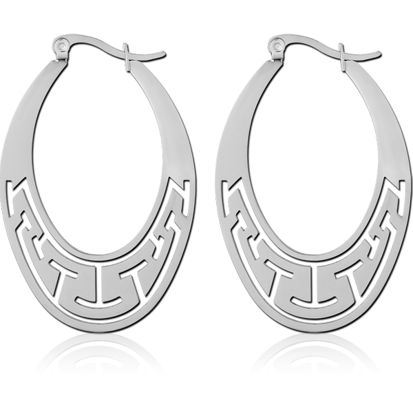 SURGICAL STEEL HOOP EARRINGS PAIR