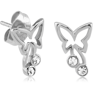 SURGICAL STEEL EAR STUDS PAIR