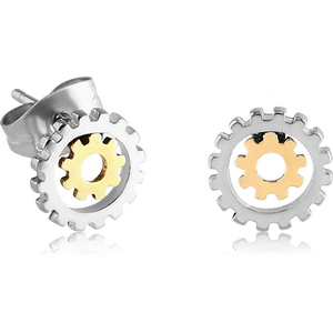 SURGICAL STEEL EAR STUDS PAIR