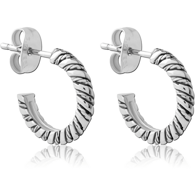 SURGICAL STEEL EAR STUDS PAIR