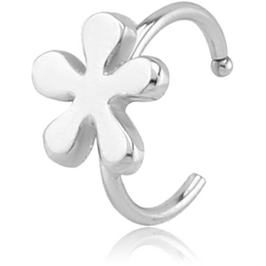 SURGICAL STEEL OPEN NOSE RING - FLOWER