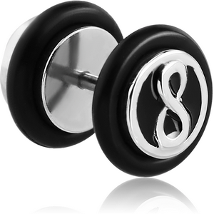 SURGICAL STEEL FAKE PLUG - INFINITY