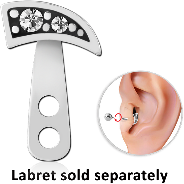 SURGICAL STEEL JEWELLED TRAGUS WRAP