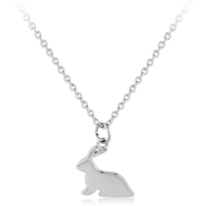 SURGICAL STEEL NECKLACE WITH PENDANT - RABBIT