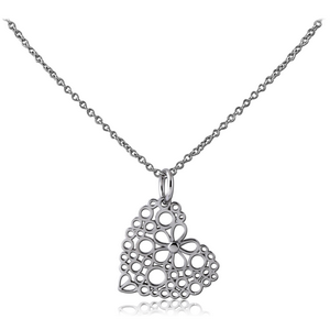 SURGICAL STEEL NECKLACE WITH PENDANT - HEART