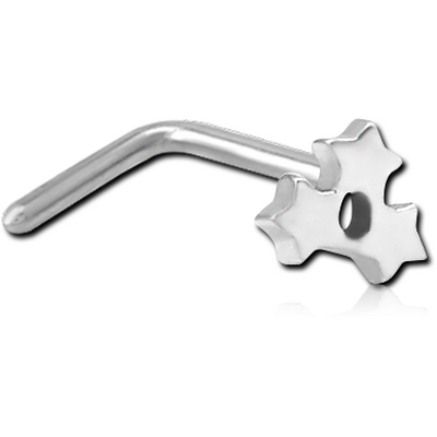 SURGICAL STEEL 90 DEGREE NOSE STUD