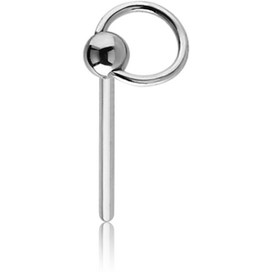 SURGICAL STEEL STRAIGHT NOSE STUD - BALL CLOSURE