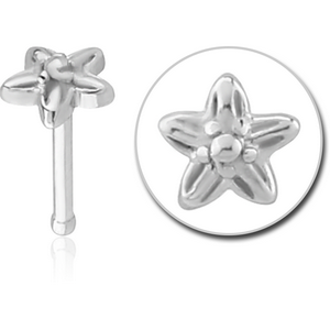 SURGICAL STEEL NOSE BONE - FLOWER