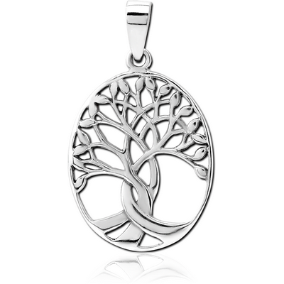 SURGICAL STEEL PENDANT - TREE OF LIFE