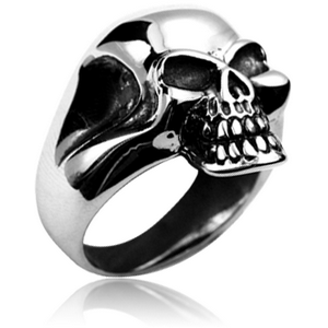 SURGICAL STEEL RING - SKULL