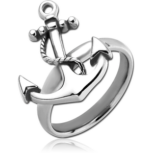 SURGICAL STEEL RING - ANCHOR