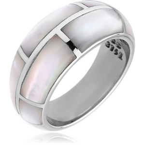 SURGICAL STEEL RING WITH SYNTHETIC SHELL