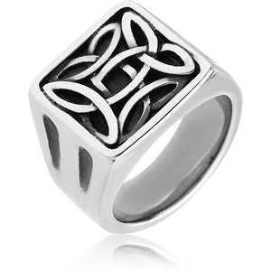 SURGICAL STEEL RING - CELTIC