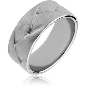 SURGICAL STEEL RING MATT