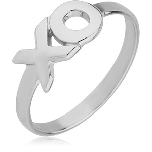 SURGICAL STEEL RING - XO