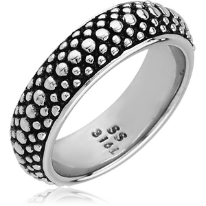 SURGICAL STEEL RING - DOTS