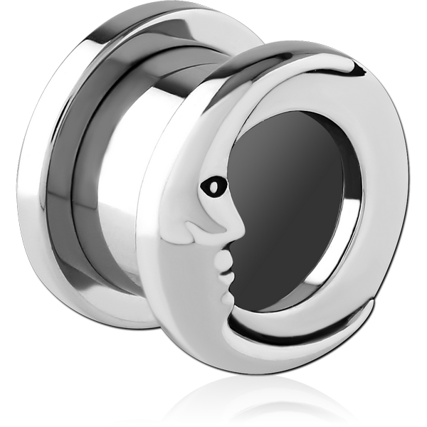 STAINLESS STEEL THREADED TUNNEL WITH SURGICAL STEEL TOP