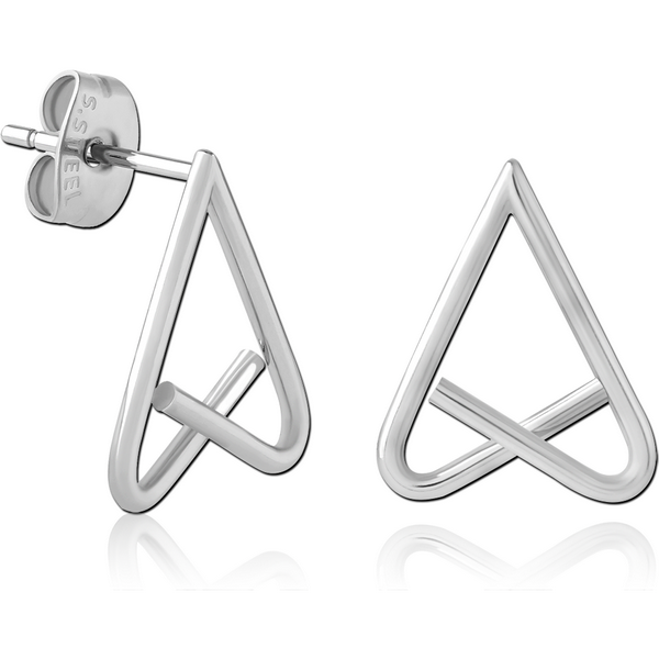 SURGICAL STEEL EAR STUDS PAIR