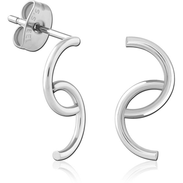 SURGICAL STEEL EAR STUDS PAIR