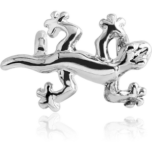 RHODIUM PLATED ATTACHMENT-LIZARD