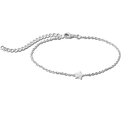 STERLING SILVER 925 BRACELET MATT FINISH - STAR