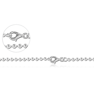 STERLING SILVER 925 BALL NECK CHAIN 60CMS WIDTH*3.0MM