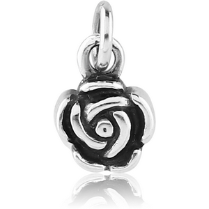 STERLING SILVER 925 CHARM - ROSE