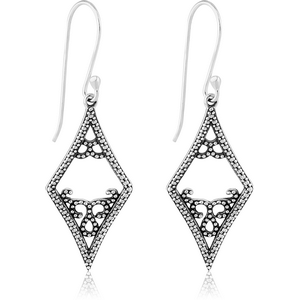 STERLING SILVER 925 EARRINGS PAIR - FILIGREE