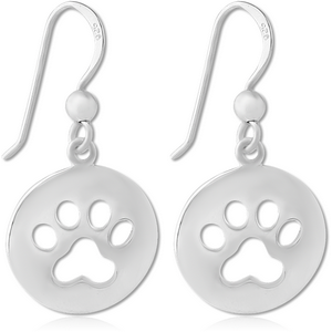 STERLING SILVER 925 EARRINGS PAIR - PAWS