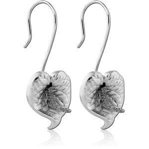 STERLING SILVER 925 EARRINGS PAIR - FLOWER