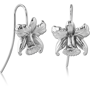 STERLING SILVER 925 EARRINGS PAIR - FLOWER