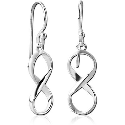 STERLING SILVER 925 EARRINGS PAIR - INFINITY