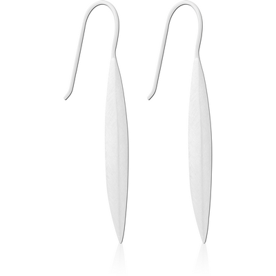 STERLING SILVER 925 MATT FINISH EARRINGS PAIR