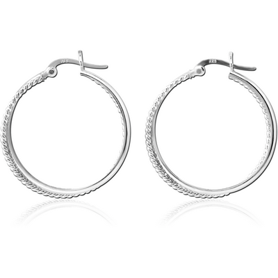 STERLING SILVER 925 HOOP EARRINGS