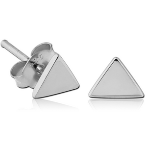 STERLING SILVER 925 EAR STUDS PAIR - TRIANGLE