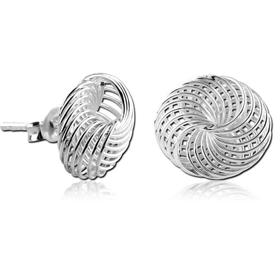 STERLING SILVER 925 EAR STUDS PAIR