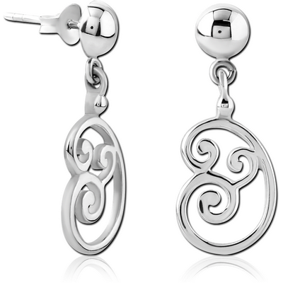 STERLING SILVER 925 EAR STUDS PAIR