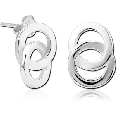 STERLING SILVER 925 EAR STUDS PAIR