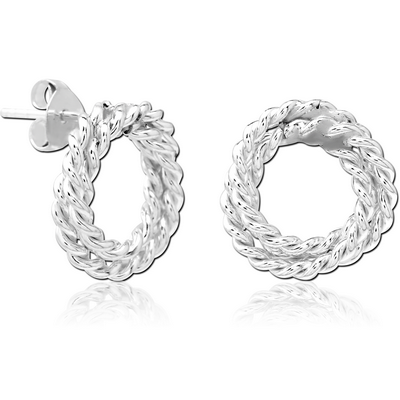 STERLING SILVER 925 EAR STUDS PAIR