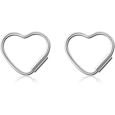 STERLING SILVER 925 EARRINGS - HEART