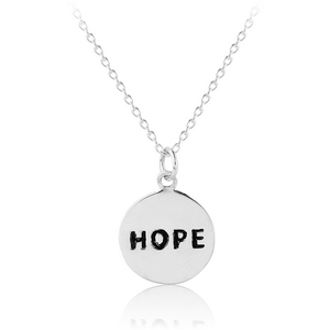 STERLING SILVER 925 NECKLACE WITH PENDANT - HOPE