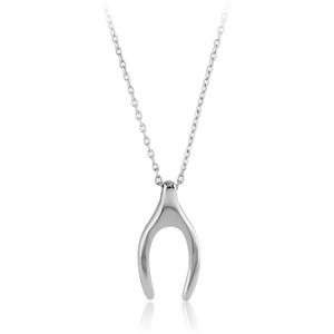 STERLING SILVER 925 NECKLACE WITH PENDANT - WISH BONE