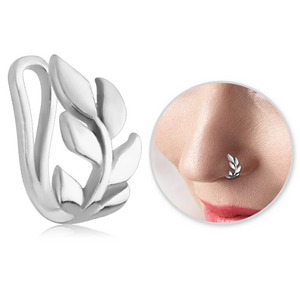 STERLING SILVER 925 NOSE CLIP - LEAF