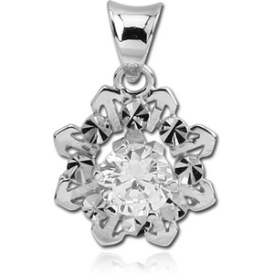 STERLING SILVER 925 JEWELLED PENDANT