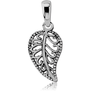 STERLING SILVER 925 PENDANT - LEAF