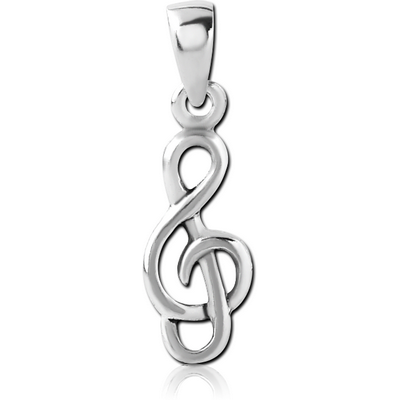 STERLING SILVER 925 PENDANT - MUSIC NOTE