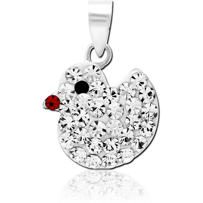 STERLING SILVER 925 JEWELLED PENDANT