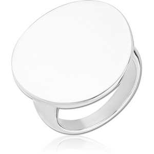 STERLING SILVER 925 RING - SATELLITE PLATE